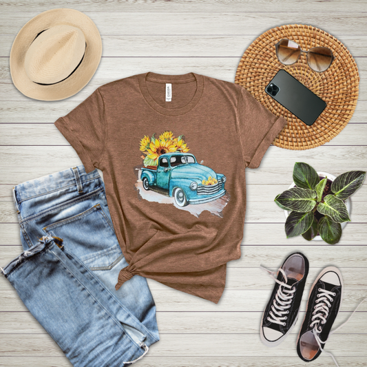 Women's Sunflower Truck T-Shirt